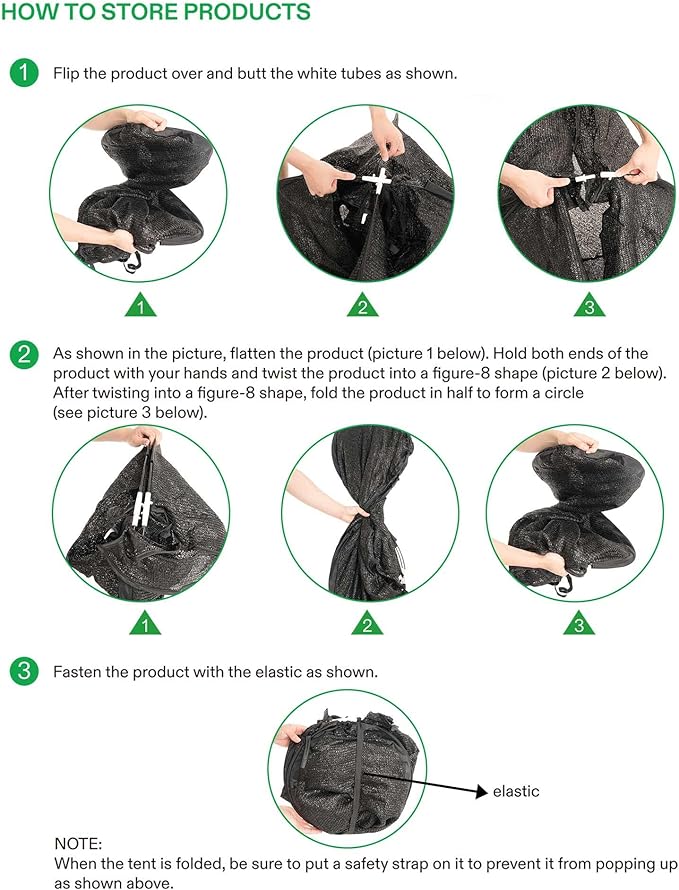 Porayhut Pop up Sunshade Cloth Pack of 3,Easy Open Crop Shade Net 36''*36''*39''UV Resisitant Plant 80% Sunblock Net for Mini Flower Pot with Stakes