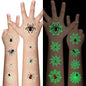 Halloween Luminous Spider Temporary Tattoos for Kids - 10 Sheets Glow In The Dark Halloween Spider Web Tattoos for Boys and Girls, Halloween Cosplay Face Makeup Accessories Holiday Party Gifts