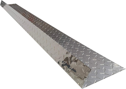 Eagle 1-26 Gauge 5 Foot Rain Diverter - Nails and Instructions Included (Mill Finish Aluminum, Copper, Galvanized, Stainless Steel & More) (1, Aluminum Diamond Plate - Silver)