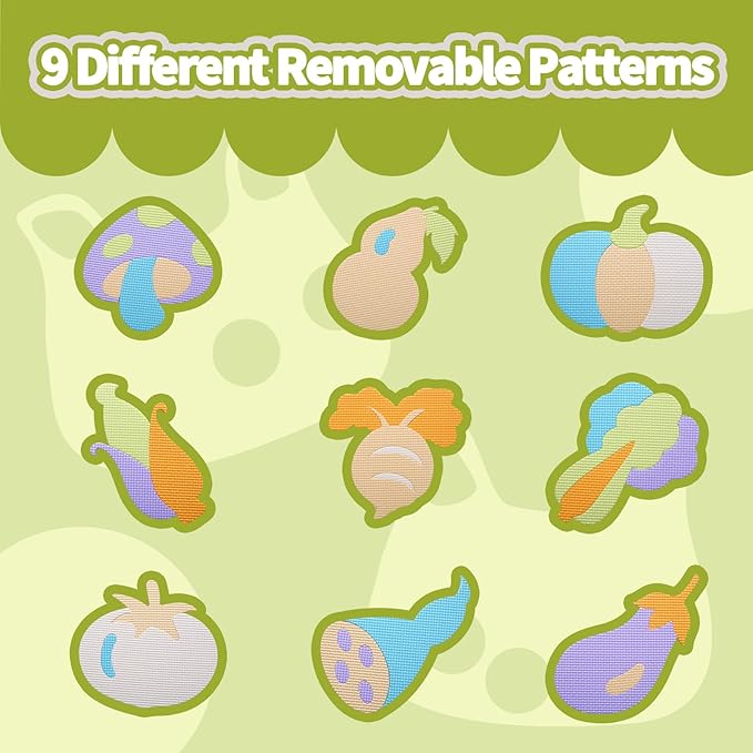 Coolcandy Baby Play Mat, 25Pcs Interlocking Puzzle Floor Mat, with Safety Fence - 0.4" Thick Non-Toxic EVA Foam Play Mat, for Infants & Toddlers 3-36 Months, Soft Puzzle Tiles for Play Areas