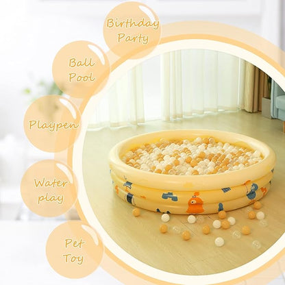 Realhaha Ball Pit Balls 50 100 200 500 Play Balls Plastic Balls for Baby Girls Toddlers Kids Play Tent Pool Playhouse Playpen Party Decoration