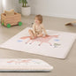 Baby Play Mat for Floor,1.3" Thick Cushioned Playpen Mat 50"x50",Extra Soft Elasti-Foam,Water Repellent Coral Velvet,Non-Slip for Crawling&Tummy Time,Infant Toddler Kids Nursery Rug(Unicorn)