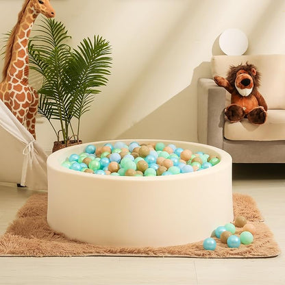 Realhaha Ball Pit Balls 50 100 200 500 Play Balls Plastic Balls for Baby Girls Toddlers Kids Play Tent Pool Playhouse Playpen Party Decoration