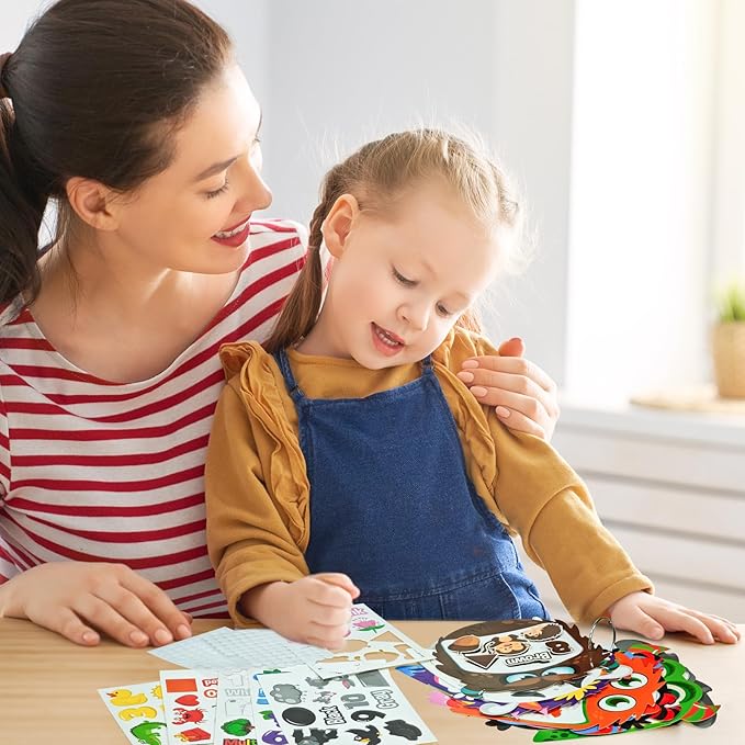 Cinrobiye 12 Sets Color Sorting Felt Board，Montessori Monster Matching Game Preschool Matching Activities for Home School Autism Activities Calm Down Gift