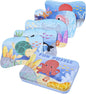Wooden Floor Puzzles Set for Toddler Age 2-4 Easy 5 Pack 4 to 12 pcs Large Ocean Animal Beginner Puzzles for Early Educational Toy