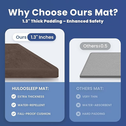 Baby Play Mat for Floor,1.3" Thick Memory foam Tummy Time Mat,Water Repellent Soft Velvet Nursery Rug,Extra Large Non Slip for Crawling,Toddlers,Infants,kids,Tatami Style for Living Room(Dark Brown)