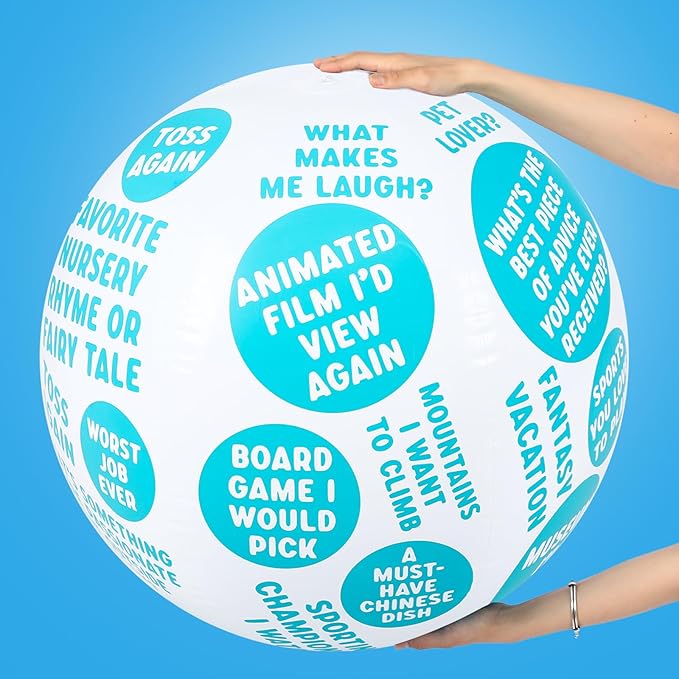 6 Pcs Coping Skills Balls 24 Inch How to Cope with Anxiety Social Conversation Skill Self Esteem Anger Management for Adult Fun Group Therapy Tool Games Activity