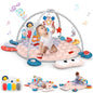 UMIKU Baby Play Mat Tummy Time Mat for Newborn Infant Piano Music & Light Musical Activity Center Baby Boy Girl Gifts for Baby Toys 3 6 9 12 Months, Crab Theme