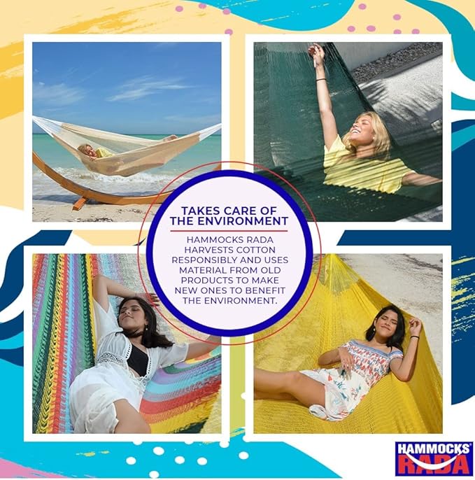 Matrimonial Size Hammock - Hammocks Rada - Caribbean Color