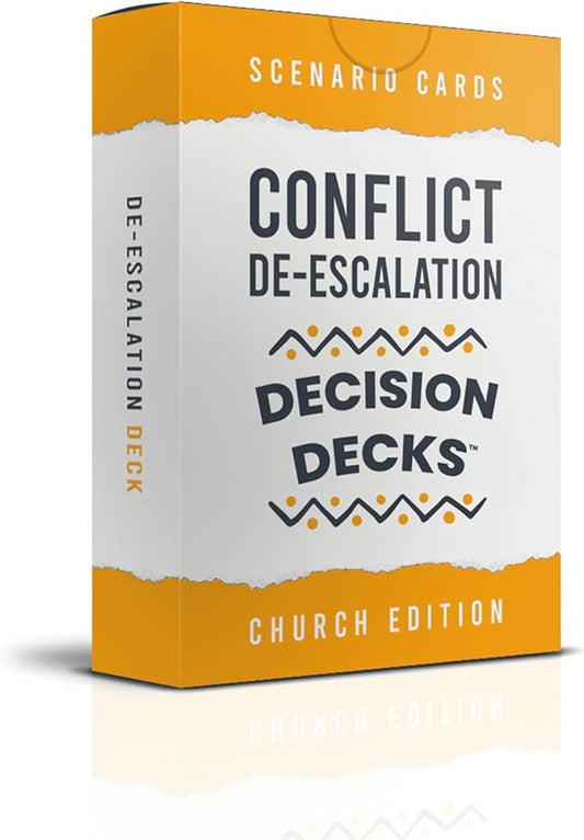 Church Safety and Security Decision Decks | 60 Conflict De-Escalation Scenario Cards for Church Safety Team Training, Leadership Communication, and Faith-Based Conflict Resolution