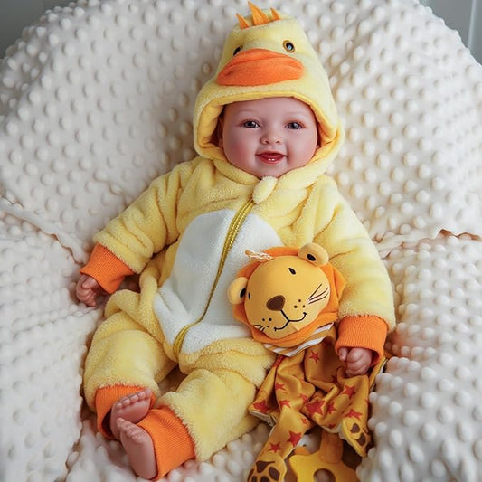 BABESIDE Lightweight Baby Doll Set – 15" Realistic Soft Doll for Girls, Easy to Carry & Hug – Pretend Play & Gift for Toddlers