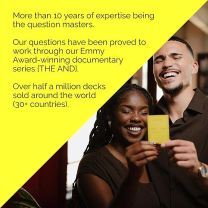 (THE AND) Good Vibes Edition - 199 Laugh Out Loud Conversation Cards for Friends, Family, Couples - Fun Icebreaker Cards to Connect - Stress Free Talking Game to Inspire Storytelling by The Skin Deep