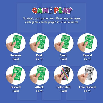 Card Game – Family-Friendly Card Game – Fun for Kids, Teens & Adults – Ideal for 2-4 Players – for Game Night, Family Night, Parties! (Base Game)……