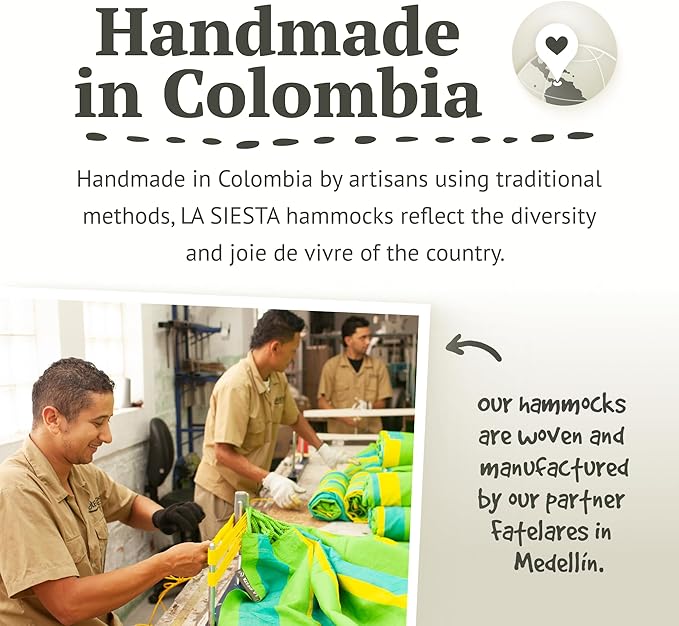 LA SIESTA - XL King Habana Cotton Hammock Swing - Indoor/Outdoor Boho Hanging Chair - Max 355 Lbs, Flamingo