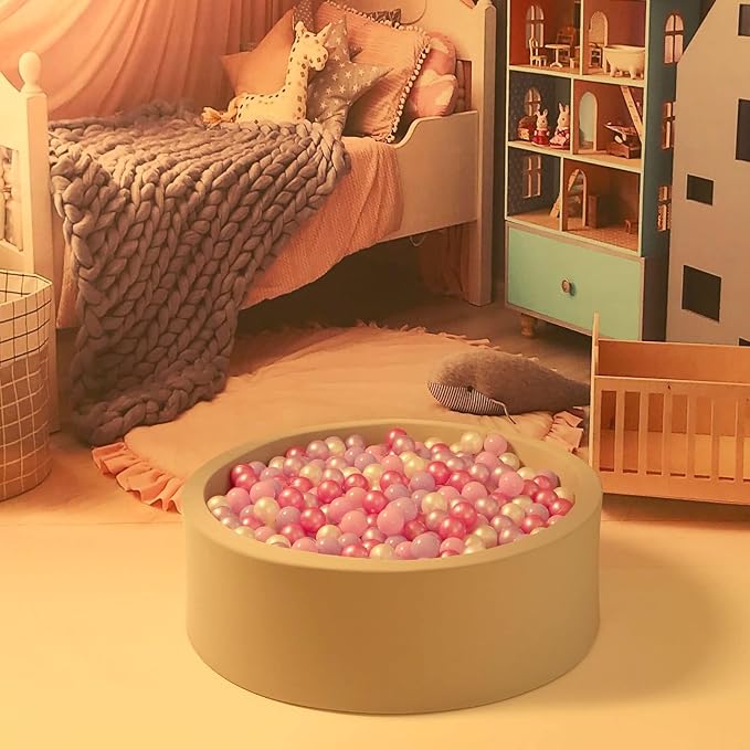 GOGOSO Ball Pits Balls for Toddlers Pack of 50 100 200 Plastics Shape Ball Non-Phthalate Non-BPA Non-Toxic 2.2-Inch Crush Proof Play Balls