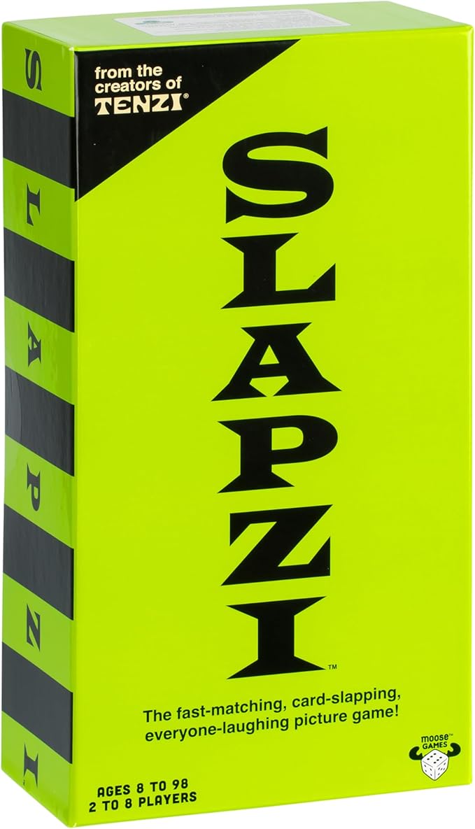 SLAPZI - The Fast-Matching, Card-Slapping Game, Match Picture Cards to Clue Cards and Slap Down Your match, Fast, Fun and Easy, Perfect For Family Game Nights & Parties. For 2-8 Players, Ages 8+