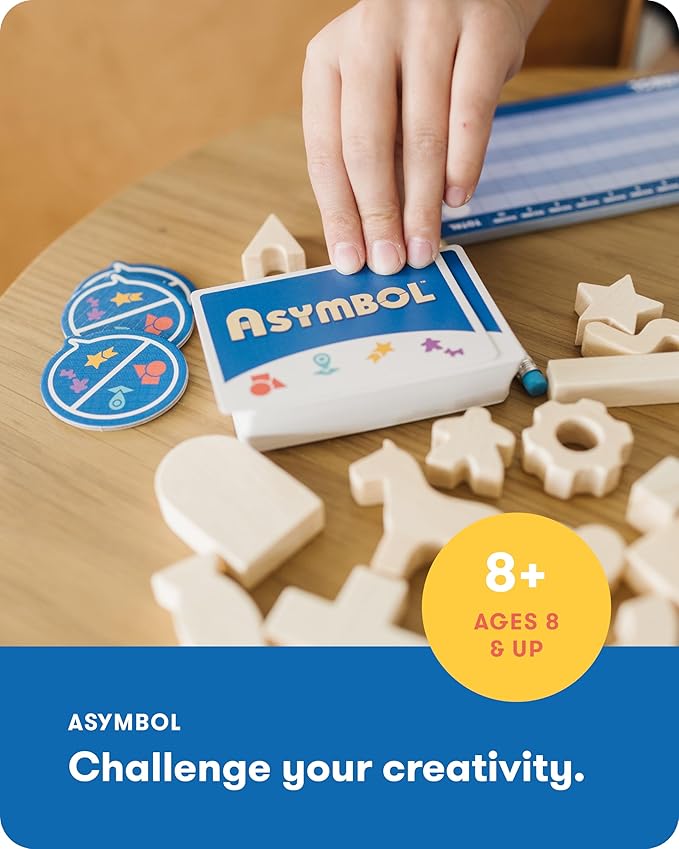 SimplyFun Asymbol - A Building and Communication Game That Challenges Your Creativity & Imagination - 3 to 6 Players - A Game for Kids Ages 8 & Up