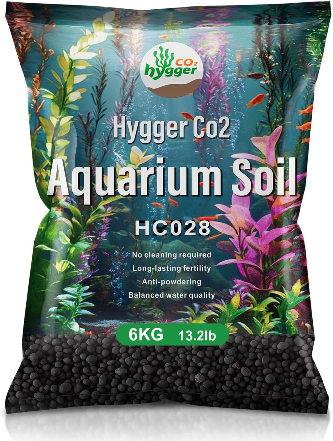 Upgraded Aquarium Soil Water Grass Mud, Ideal for Fish Tank Aquascaping Aquarium Substrate Soil for Plants and Shrimps, No Need to Wash (13.2 Pounds)