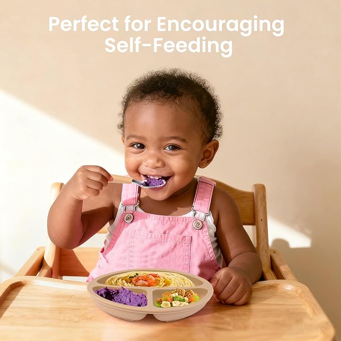 6 Pack Toddler Utensils, Toddler Forks and Spoons Set, Kids Silverware with Silicone Handle, 18/8 Stainless Steel Children Safe Flatware, BPA Free, Dishwasher Safe