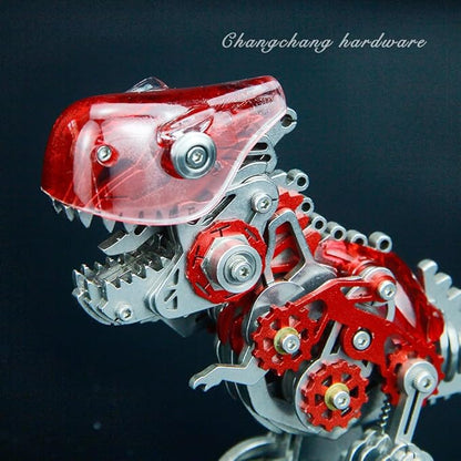 3D Metal Puzzles for Adults,3D Metal Model Kits Mechanical Dinosaur Model Tyrannosaurus Rex,Steel 3D Puzzles Stainless Steel Ornaments for Adults Home Decor Art Craft Gifts Toys.
