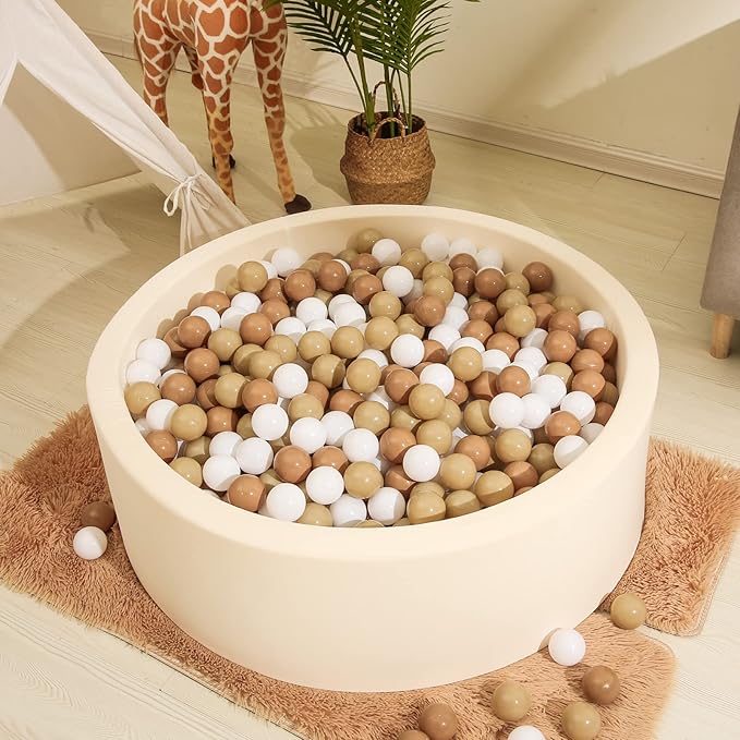 Realhaha Ball Pit Balls 50 100 200 500 Play Balls Plastic Balls for Baby Girls Toddlers Kids Play Tent Pool Playhouse Playpen Party Decoration