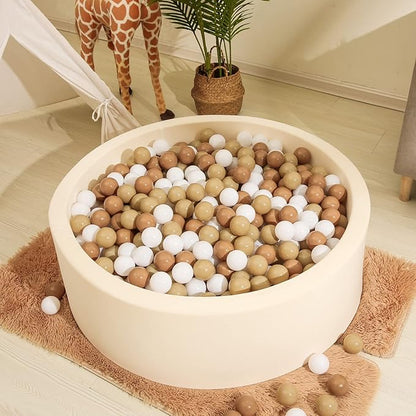 Realhaha Ball Pit Balls 50 100 200 500 Play Balls Plastic Balls for Baby Girls Toddlers Kids Play Tent Pool Playhouse Playpen Party Decoration