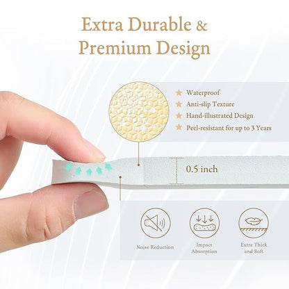 PopsyKosy Premium Exercise & Baby Foam Play Mats - Stylish & Large Non-Toxic Odorless Floor Mat - 6 Tiles - Spacious 6ft x 4ft - Peel-Resistant Reinforced - Soft Thick, Waterproof - Champagne Yellow