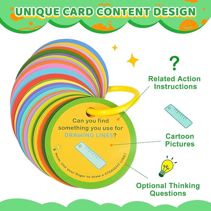 Indoor Scavenger Hunt for Preschool, 26pcs Scavenger Hunt Game Cards at Home, for Boys and Girls Ages 3-5, Birthday for Kids