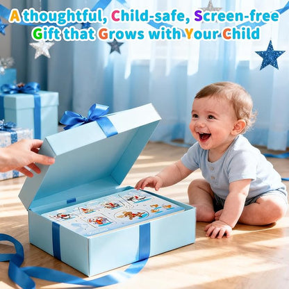 Sound Puzzle, Wooden Pegged Puzzles for Toddlers, 6 Arctic Animals Toys with Fun Sound Effects, Educational Toddler Toys for Kids More Than 12 Months, for Boys & Girls