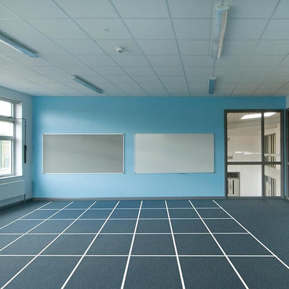 6 Rolls 156 Feet Carpet Marker Strips for Classroom Back to School Decorations Nylon Carpet Strip for School Preschool Supplies Daycare Office (White)