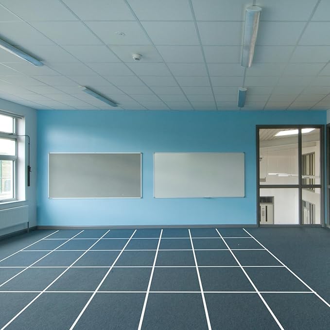 6 Rolls 156 Feet Carpet Marker Strips for Classroom Back to School Decorations Nylon Carpet Strip for School Preschool Supplies Daycare Office (Black)