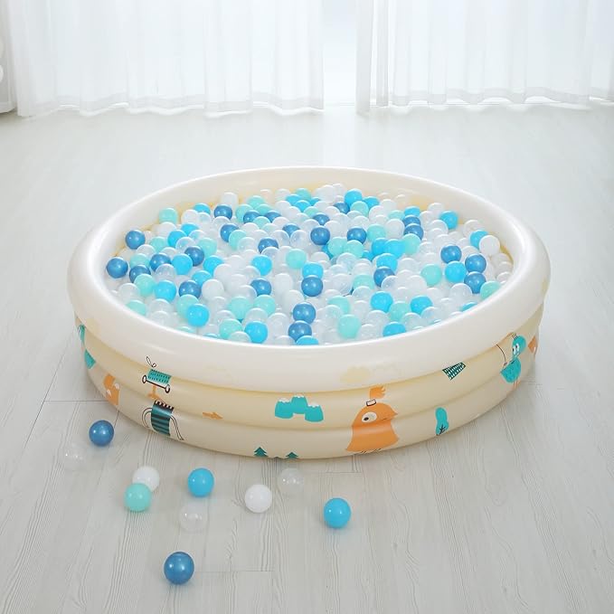 Realhaha Ball Pit Balls 50 100 200 500 Play Balls Plastic Balls for Baby Girls Toddlers Kids Play Tent Pool Playhouse Playpen Party Decoration