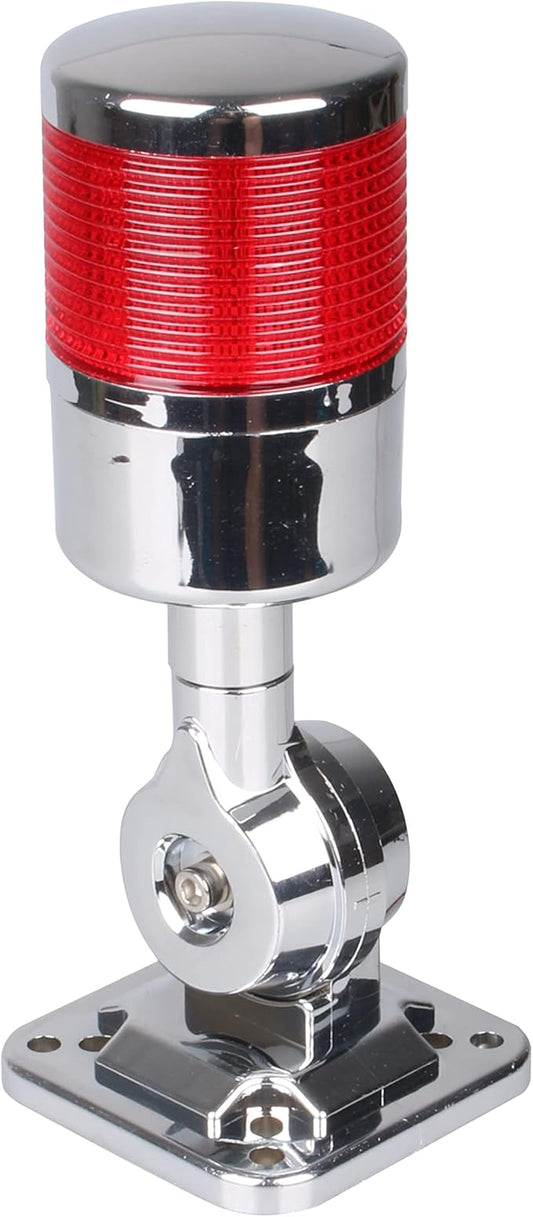 110V to 220V LED Stack Tower Lights, Industrial Warning Lights, Andon Lights, Column Signal Tower Indicator Lamp Beacon, Continuous/Flashing Light Switchable, 1 Layer (with Buzzer)