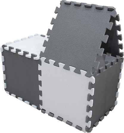 meiqicool Foam Play Mat Thick Soft EVA Interlocking Foam Floor Mats Children Yoga Exercise Multi Jigsaw Puzzle Blocking Board Kids Playmats Play 18 Piece AL