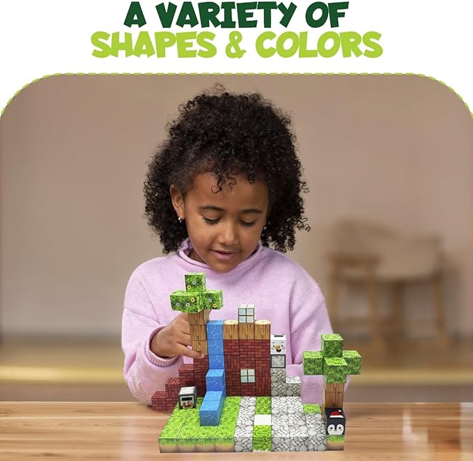 Magnetic Building Blocks 104PCS, Magnetic Blocks for Kids Ages 4-8, Magnetic Cubes STEM Building Toys for Boys Girls, Magnet Cubes for Sensory Montessori & Preschool Learning