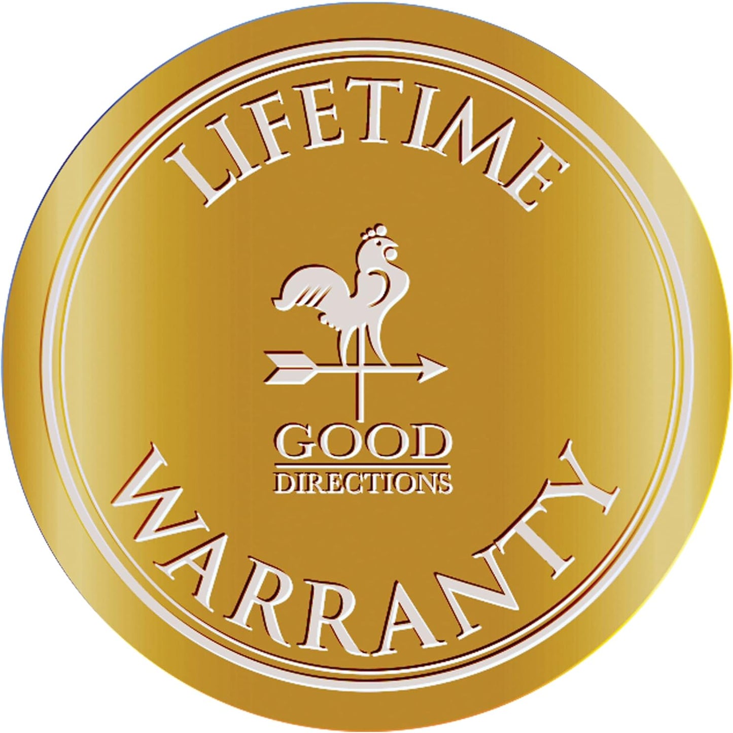 Good Directions BBG18 Copper Bird Bath, Includes Garden Pole, 18” Diameter Basin, Polished Copper