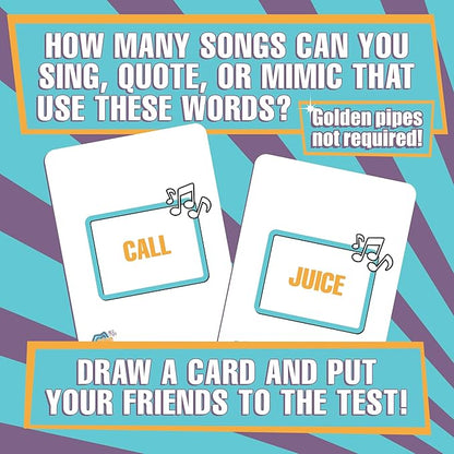 Doin' The Most - Song Survivor: The Ultimate Party Card Game for Music Lovers. Portable Games to Sing, Mimic & Win Your Fun Game Night. Ages 13+