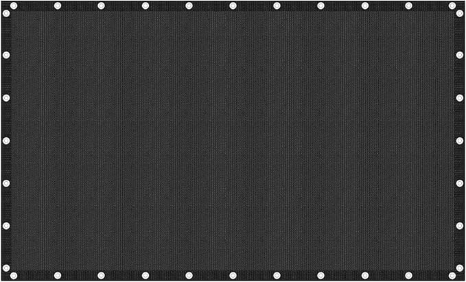 VICLLAX Shade Fabric Sun Shade Cloth Privacy Screen with Grommets for Patio Garden Pergola Cover Canopy Carport 12x20 FT, Graphite