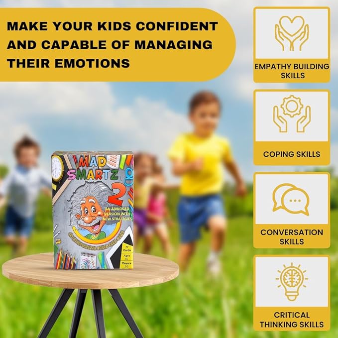 Thought-Spot Mad Smartz 2 an Interpersonal Skills Card Game for Anger and Emotion Management Social Skills Top Educational Learning Resource for Kids and Adults Fun for School and Therapy CBT