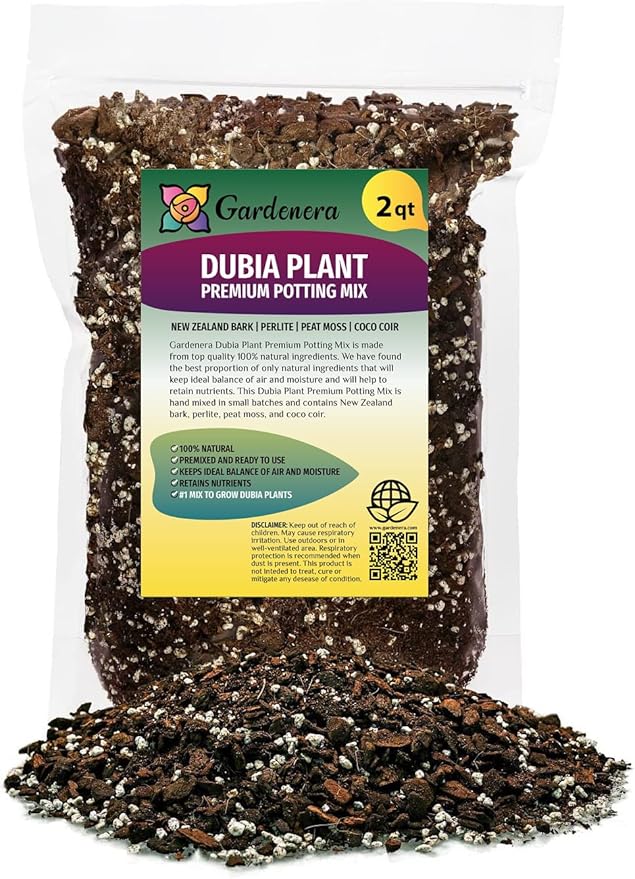 Monstera Dubia Soil Mix - Promotes Healthy Root Growth and Moisture Retention - 2 Quart