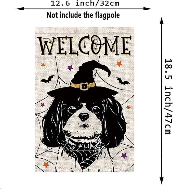 Seasonal Garden Flags Shih Tzu Double Sided Flags Set of 11 Holiday Farmhouse Indoor Outdoor Yard Lawn Chrismtas Gifts Decorations 12.5x18 Inch
