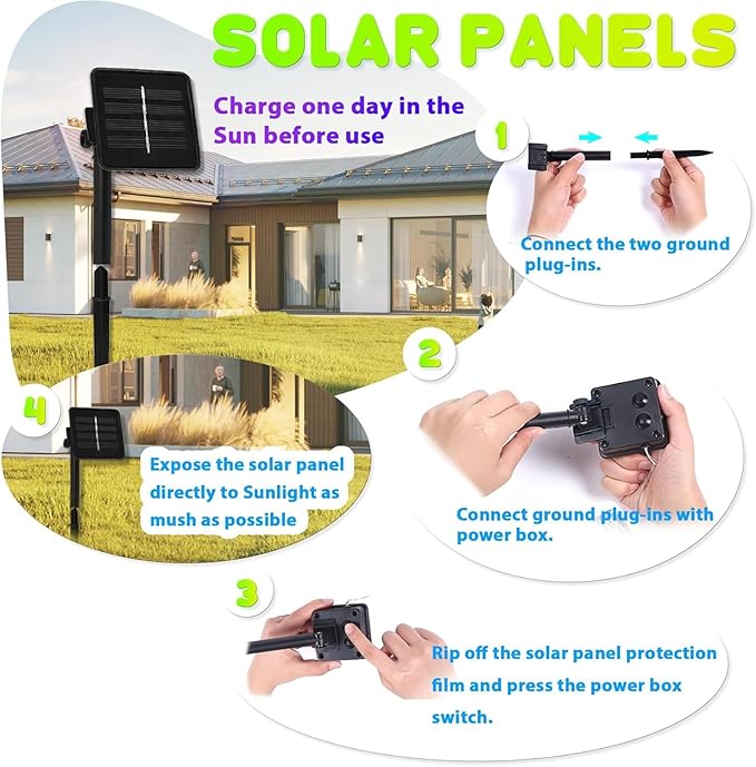 Enchanting 3D Mushroom Solar String Lights - 14ft 40 LED Mushrooms Lights for Outdoor Décor-Solar Fairy Lights for Outside Garden Christmas Spring Summer Décor Balcony Patio Railing Fence