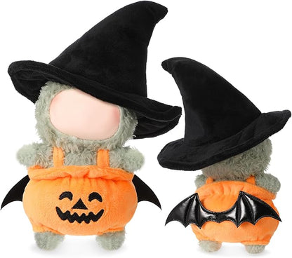 1 Sets 17cm Doll Clothes Outfits Dolls Costume Accessories Cute Pumpkin Outfit and Witch Hat for Spooky Halloween Dressed up Party Favors Decoration Gifts