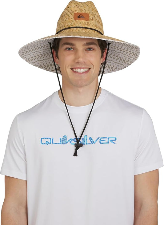 Quiksilver Men's Wide Brim Outdoor Lifeguard Straw Sun Hat