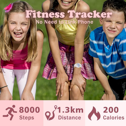 Kids Watches for Girls Boys Digital Sport Watch with Step Counter Pedometer Vibration Alarm Clock, No App Waterproof Fitness Tracker Kids Watch Boys Girls Teens Students Ages 5-16