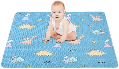 50x50 Play Mat for Playpen Foldable Baby Play Mat Large Tummy Time Mat, Non Slip Washable Baby Play Mats for Floor, Portable Travel Baby Crawling Mats for Toddlers and Infants