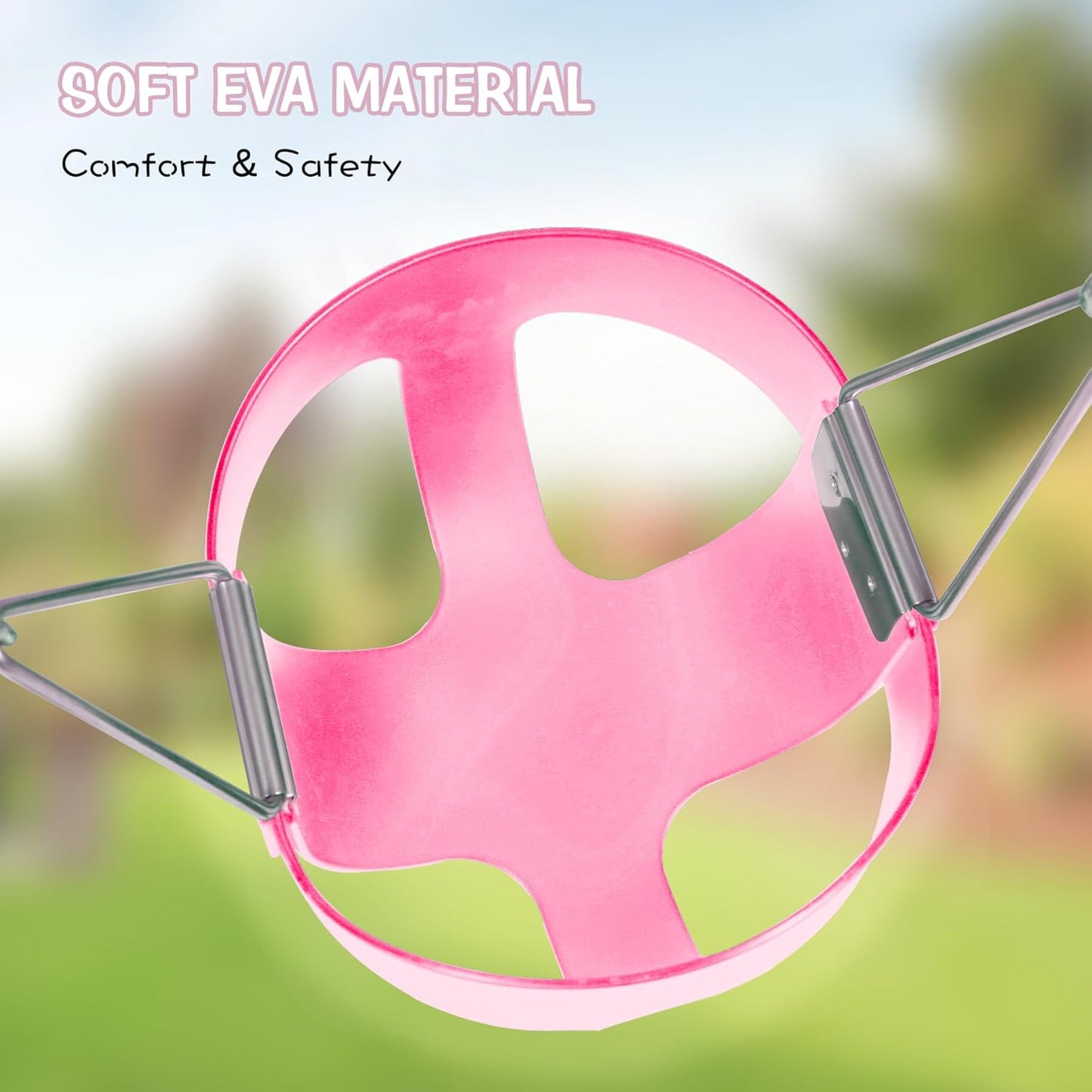 RedSwing High Back Toddler Bucket Swing Seat with Coated Chains, Heavy Duty Kids Swing Set Accessory Tree Straps Included for Outside, Playground, Backyard, Pink