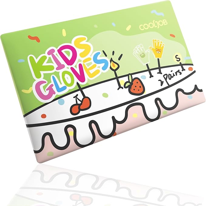 COOLJOB Breathable Toddler Work Gloves for Gardening Boy Girl Ages 2-4 Small, Nylon Kids Garden Gloves with Grip, Children Yard Gloves for Digging Weeding Landscaping, Green & Orange, 2 Pairs