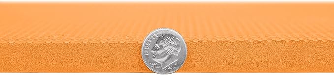 FlooringInc's 1/2" Soft Non-Toxic Baby Play Mat, Toddler Playmat, Colorful Puzzle PlayMat, Floor Mats for Kids & Babies, EVA Foam Interlocking Tiles for Nursery & Playroom | Orange, 50 Tiles, 200 SqFt