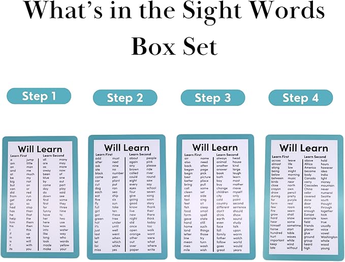 650 Phonics and Sight Words | Ages 5-8 | Boost Reading Ability | 250 Flashcards | Kindergarten 1st 2nd Grade | Beginning to Advanced Words | Brainstrong Premium 2 Box Set